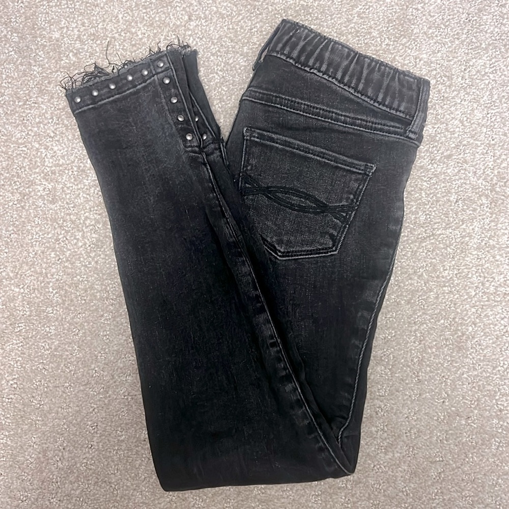 Kids A&F black jeggings, size 9/10 slim